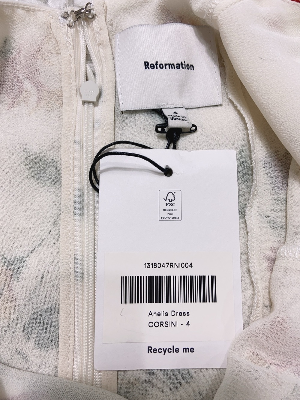 NWT Reformation Anelis Floral Midi Dress - Picture 12 of 13